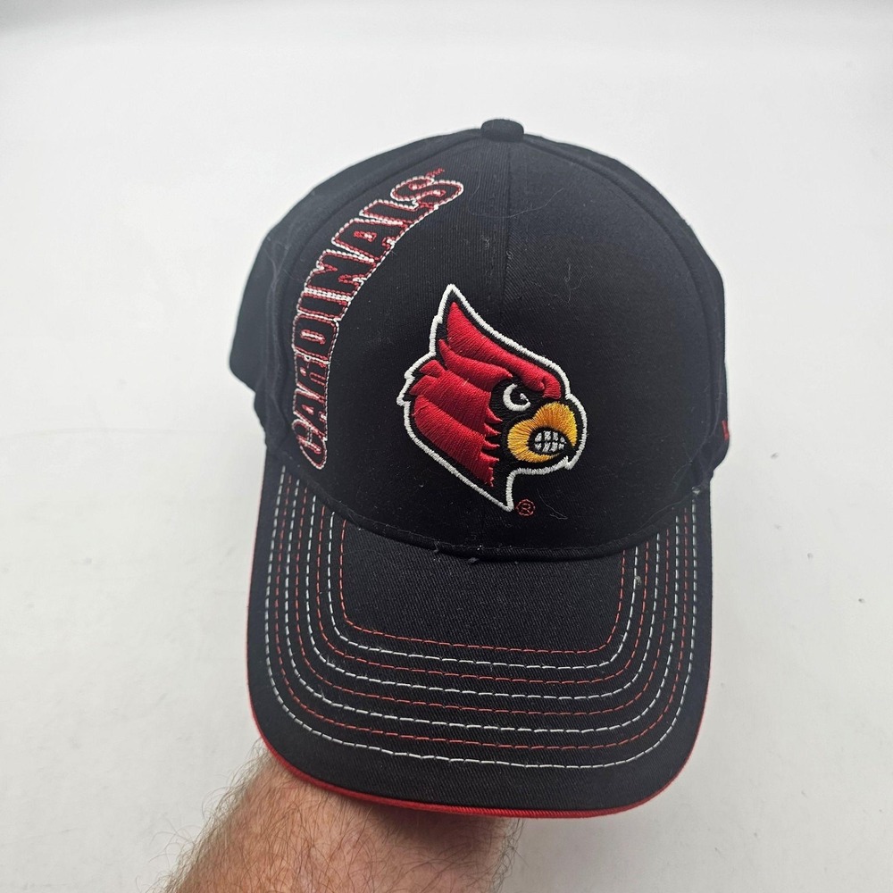 Louisville Cardinals Hat Cap Strap Back One Size NCAA Football Quality Headwear